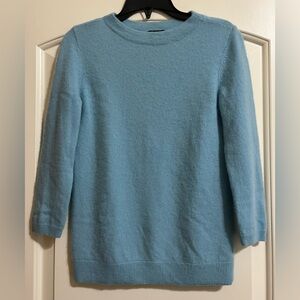 Talbots Pure Cashmere Crewneck Pullover Sweater PETITE P 3/4 Sleeves